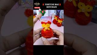 🧧CNY FORTUNE BAG KEYCHAIN🧧made from pipe cleaners shorts pipecleanercraft [upl. by Acinnad228]