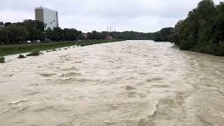 Isar Hochwasser München 2023 [upl. by Shlomo]