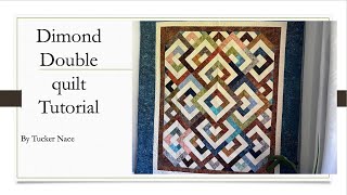 Diamond Double Quilt tutorial [upl. by Ycaj]