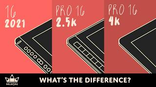 Which Huion Kamvas 16 to get  16 2021 vs 16 pro 25k vs 16 pro 4k [upl. by Ahsiekim]