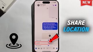 How To Share Your Location On An iPhone 2024  Tutorial River [upl. by Sarita902]