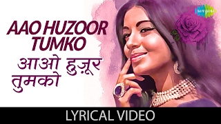 Aao Huzoor Tumko with lyrics  आओ हुज़ूर तुमको गाने के बोल  Kismat  Asha Bhosle  Biswajit  Babita [upl. by Arikehs]