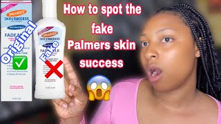 HOW TO DIFFERENTIATE BTW THE FAKE AND ORIGINAL PALMERS SKIN SUCCESS  THIS IS WHY IT MAKES YOU DARK [upl. by Anaiuq547]