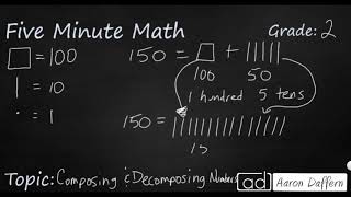 2nd Grade Math Composing and Decomposing Numbers [upl. by Deni]