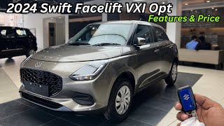 New 2024 Maruti Swift Facelift VXI Optional Full Detailed Review 😍Price amp Features🔥Better Than VXI [upl. by Enitsirk768]