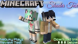 Shader Test  Download link below  Mcpack Minecraft [upl. by Idnew85]