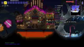 Terraria Dark Gaming Map Test of quotCandyLandquot Adamantite sword test [upl. by Dnalsor39]