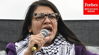 Rashida Tlaib Leads Press Conference Demanding Ceasefire After Michigan Protest Vote Against Biden [upl. by Nsaj]