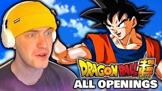 First Time REACTING to all Dragon Ball Openings [upl. by Safir]