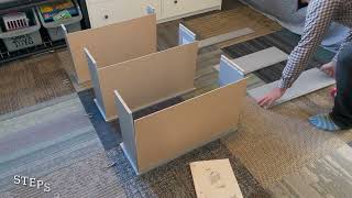 Ikea Furniture Quick Build  Hauga Chest of 3 Drawers with Shelf [upl. by Tayyebeb]