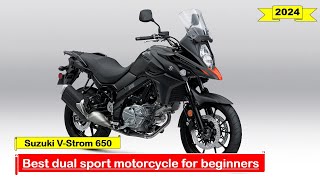 2024 Best dual sport motorcycle for beginners Suzuki V Strom 650 [upl. by Pulchia308]