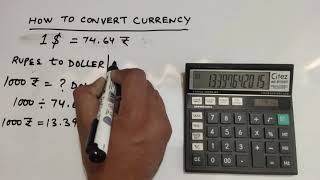 currency conversion Dollar to Rupees amp Rupees to Dollar  How to convert dollar into rupees [upl. by Adnorrahs]