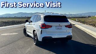 Cost to own a BMW X3 M40i First Service Visit Vlog [upl. by Anesuza]