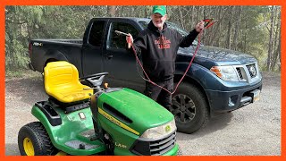 NEVER Do This When Jump Starting A Riding Lawn Mower [upl. by Eibloc]