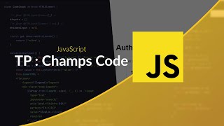 Exercice JavaScript  Champs de type Code Extrait de la vidéo premium [upl. by Alleirbag]