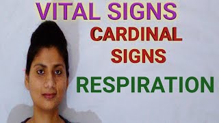 Respiration  Vital signs  Cardinal sign [upl. by Omixam105]