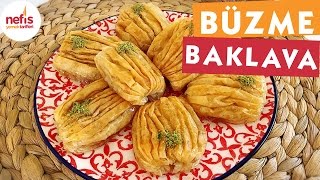 Pratik Büzme Baklava Gazete Baklavası  Baklava Tarifi  Nefis Yemek Tarifleri [upl. by Amerigo]