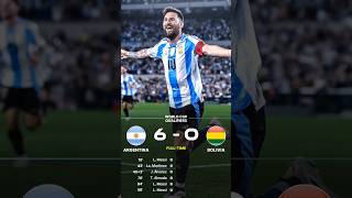 Messis HatTrick amp Assists Argentina Thrashes Bolivia 60  World Cup Qualifiers messihattrick [upl. by Annayk295]