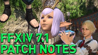 FFXIV  Patch 71 Preliminary Patch Notes Overview amp Thoughts [upl. by Pinckney]