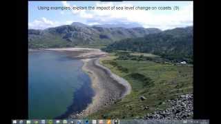 Impact of sealevel change on coasts GCSE [upl. by Raamaj]