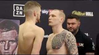 JOHN DOCHERTY v PRZEMYSLAW BINIENDA OFFICIAL HEADTOHEAD  WEIGHIN  o2 [upl. by Genna]