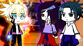 Uchiha Clan React To Boruto Uzumaki  Gacha React [upl. by Caresa]