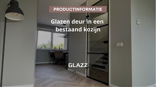 Glazen deur voor in een bestaand kozijn [upl. by Walling]