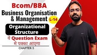 Organisational Structure  Types  Business Organisation and Management unit 3  Lecture14 [upl. by Adirf]