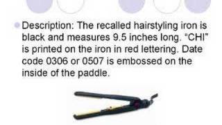 Chi Flat Iron Problems Recall [upl. by Renita]