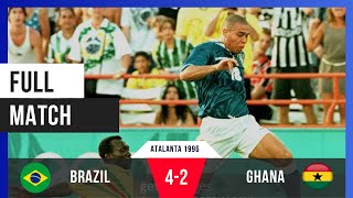 Ronaldos Unforgettable Performance Ghana vs Brazil  Atalanta 1996 Olympic Football Full Match [upl. by Mossman140]