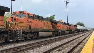 Railfaning In Joliet Illinois FT H2 GEVO [upl. by Llig453]