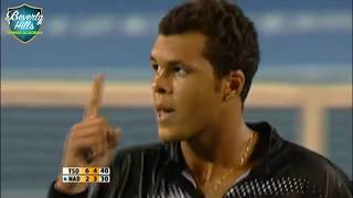 Rafael Nadal highlights against Tsonga crazy drop volleys [upl. by Yemrej]