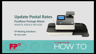 Update Rates on PostBase Postage Meter via Remote Service [upl. by Belsky699]