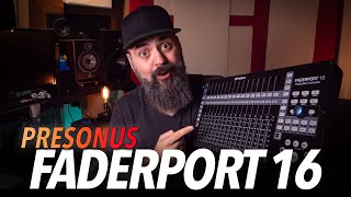 PRESONUS FADERPORT 16 DAW CONTROLLER REVIEW [upl. by Aicilaf]