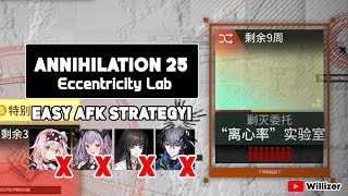 Annihilation 25  Eccentricity Lab  Easy AFK Strategy【Arknights】 [upl. by Asille910]