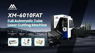 High Efficiency Full Automatic Tube Laser Cutting Machine laser pipelasercuttingmachine [upl. by Sheena546]