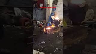 STEEL Making process by hand steel steelmakingindustrial furnaceindia industrialequipment [upl. by Zildjian]