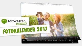 Fotokalender gestalten für 2017  online bei fotokastende [upl. by Esimorp]