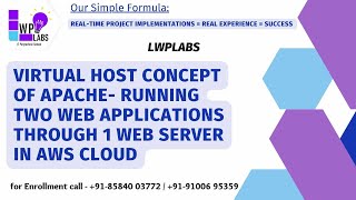 DevOps on AWS  Virtual host concept of Apache  Running 2 WebApps through 1 Web Server in AWS Cloud [upl. by Thanasi]