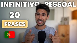 20 FRASES para APRENDERMOS o Infinitivo Pessoal [upl. by Prescott]