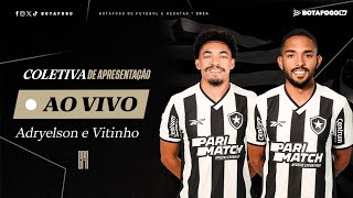 AO VIVO  Coletiva de Apresentação  Vitinho e Adryelson [upl. by Newo457]