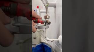 New towel rail and chrome valves asmr subscribe diy howto youtubeshorts plumbing tools [upl. by Ataynik92]