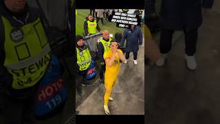 Ianis Hagi shakes hands with Rangers and Northern Ireland fans rangers rangersfc youtube ytshort [upl. by Zena]