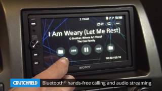 Sony XAVAX100 Display and Controls Demo  Crutchfield Video [upl. by Naerad]