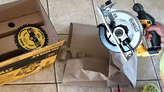 How to install blade on DeWalt 20v circular saw [upl. by Nyrahs]