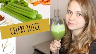 How To Make Celery Juice Using A Breville Juicer  DELICIOUS RECIPE 😋 [upl. by Lexy]