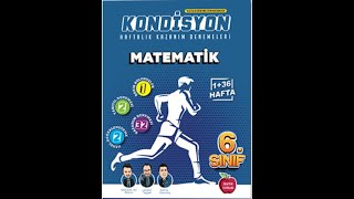 Newton Yayınları 6Sınıf Kondisyon Haftalık Kazanım Denemeleri  Deneme 1 Çözümleri [upl. by Salohcin299]