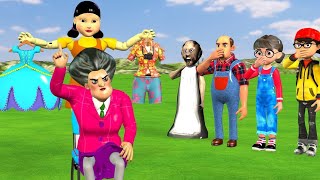 Scary Teacher 3D vs Squid Game Choose The Right Dress Challenge [upl. by Okiron]