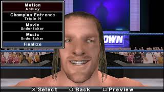 WWE SVR 2009 PSP Dev model test animation 2 [upl. by Ynitsed]