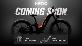 New Full Carbon Fiber Full Suspension 2024 Heybike Ebike Model at CES 2024 [upl. by Fidelia]